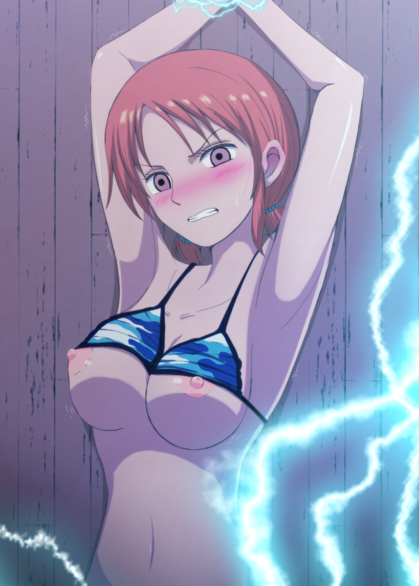 Rule 34 Armpits Bikini Top Bondage Breasts Electric Shock Electricity