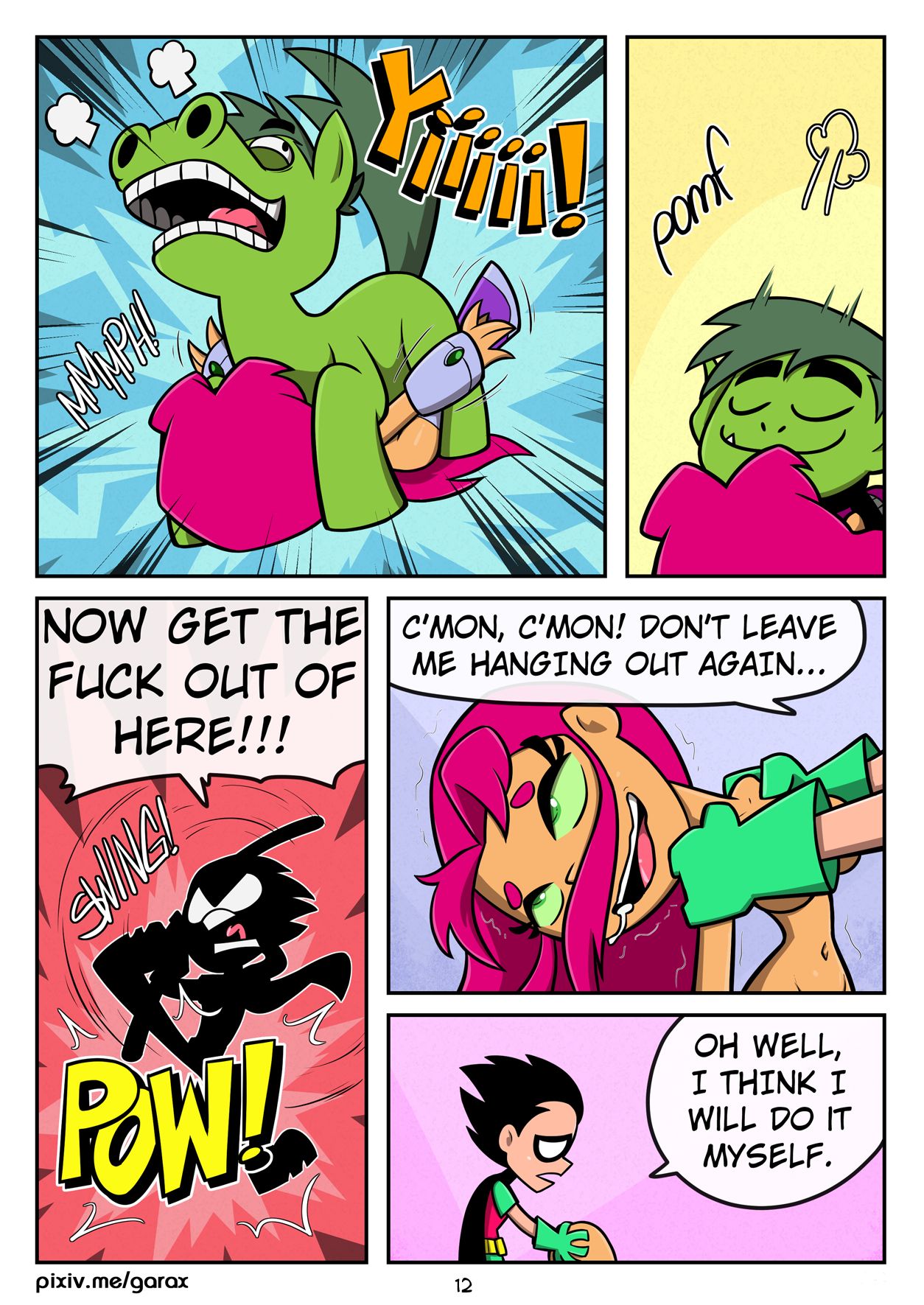 Rule 34 - Beast Boy Cartoon Network Comic Dc Dick Grayson Garabatoz  Garfield Logan Human In Animal Body Imminent Rape Koriandr Male Nude Page  12 Pony Robin (dc) Sapient Animal Sentient Animal