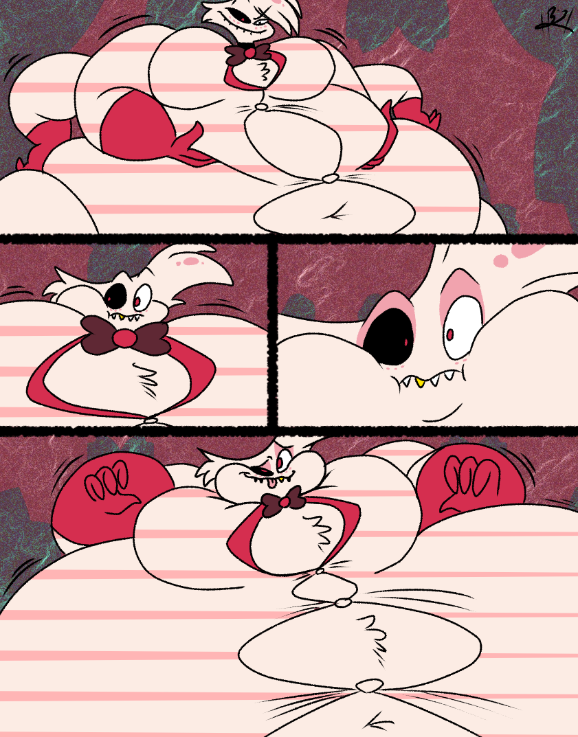 Rule 34 - Air Inflation Angel Dust (hazbin Hotel) Angeldust Belly Belly  Expansion Bursting Hazbin Hotel Helium Tank Huskyblue42 Inflation Inflation  Fetish Spider | 6862080