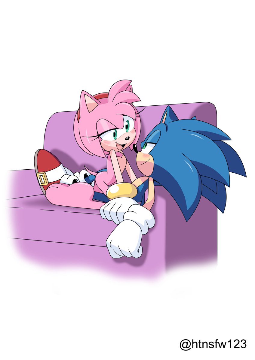 Rule 34 Amy Rose Barefoot Blush Completely Nude Eyelashes Featureless