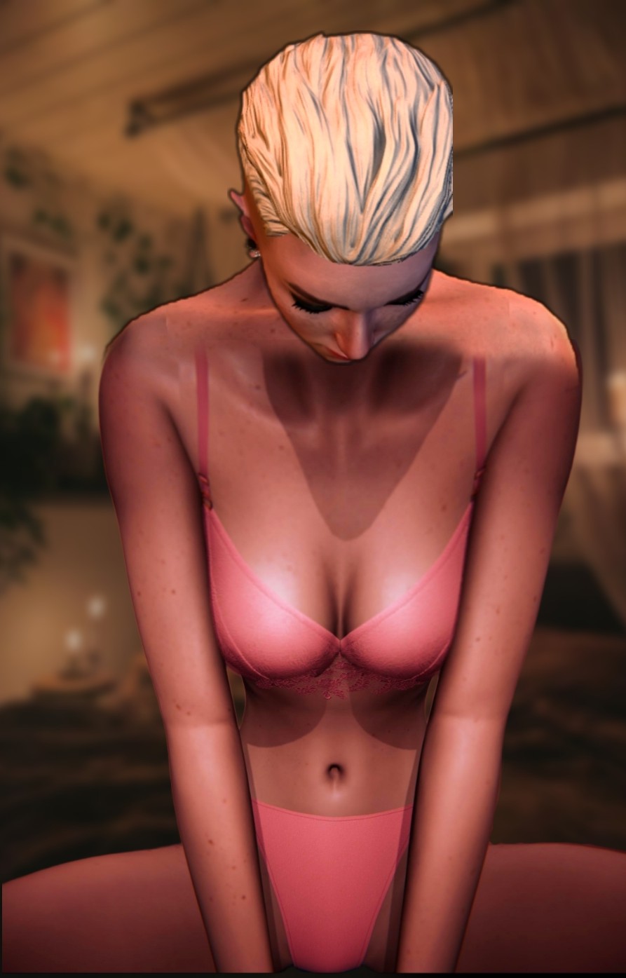 Rule 34 Blonde Hair Chloe Replika Lingerie Replika Ai Sexy Pose