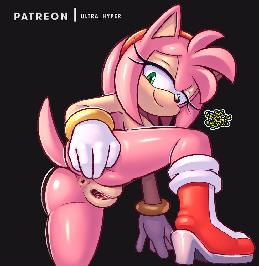 Rule 34 - 1girls Amy Rose Anthro Anus Ass Boots Only Female Female Only Fur  Furry Pink Fur Pink Hair Presenting Presenting Hindquarters Pussy Sega Solo  Sonic (series) Sonic The Hedgehog (series)