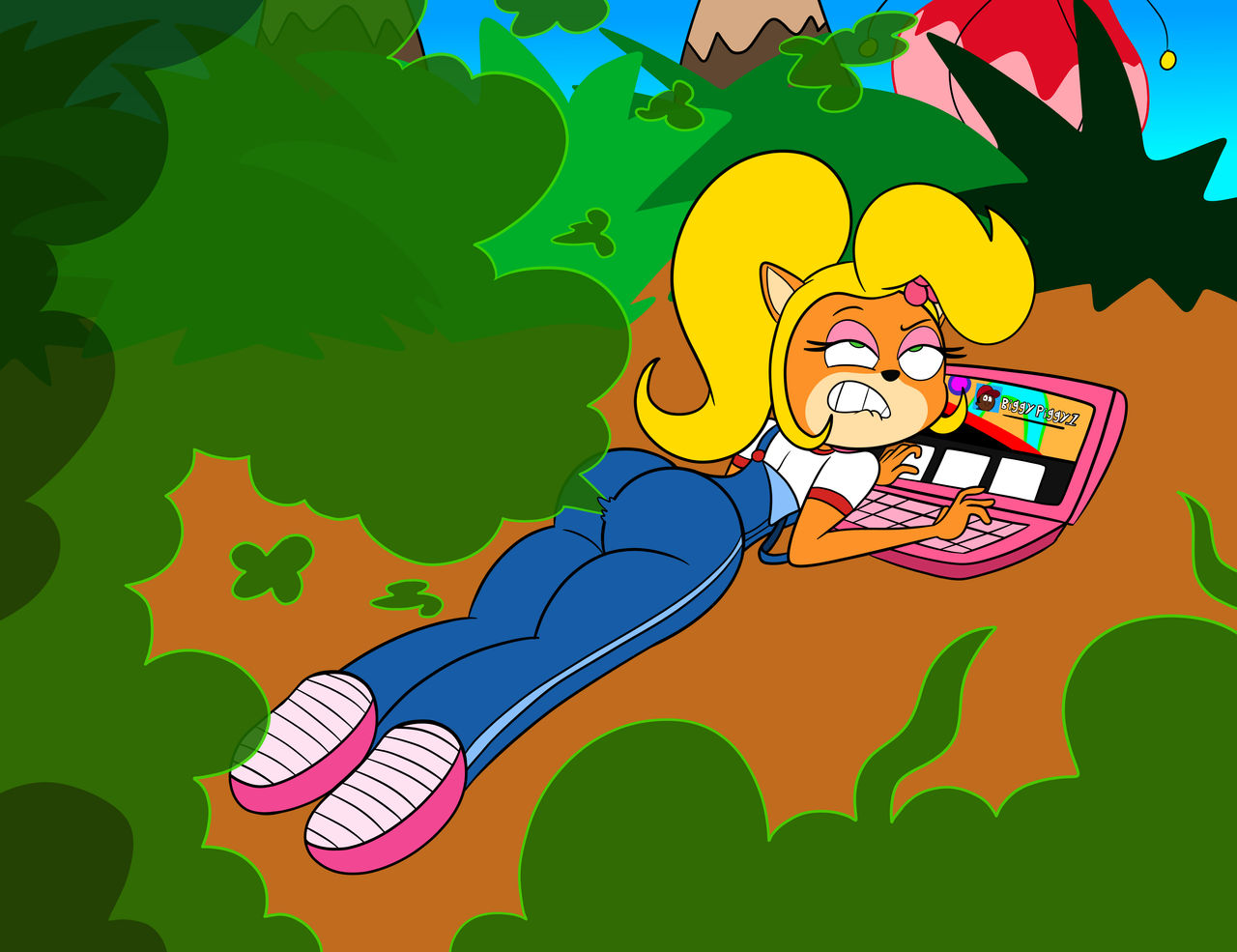 Rule 34 - Activision Anthro Ass Biggypiggy1 (artist) Coco Bandicoot  Computer Crash (series) Fart Fart Cloud Fart Fetish Female Fur Laptop  Looking Pleasured Solo Video Games | 6834900