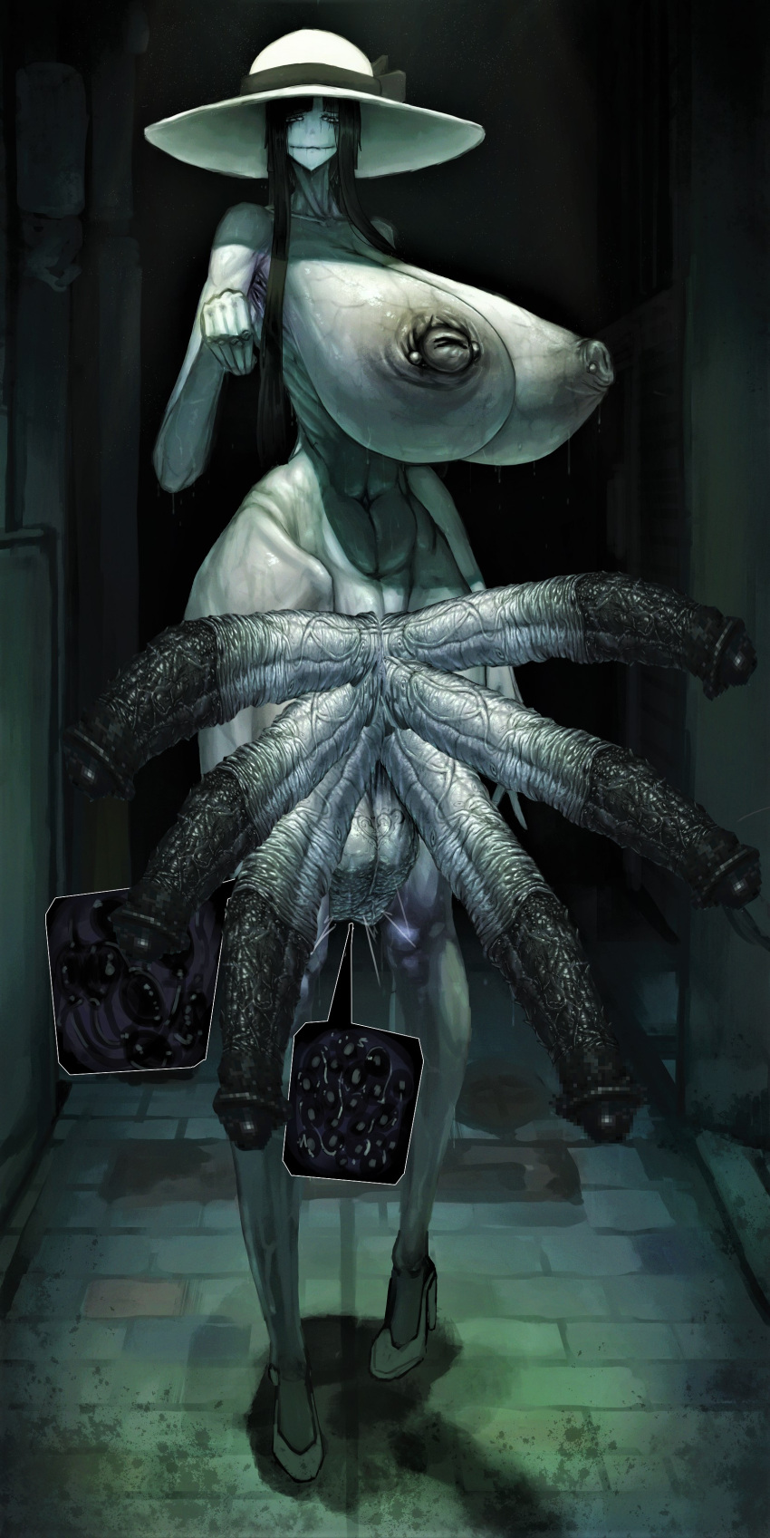 Rule 34 - 1futa Black Cum Canvassolaris Cum Curvy Demon Edit Futa Only  Futanari Hasshaku-sama High Heels Huge Breasts Huge Cock Hyper Penis  Infected Japanese Mythology Long Penis Looking At Viewer Messy