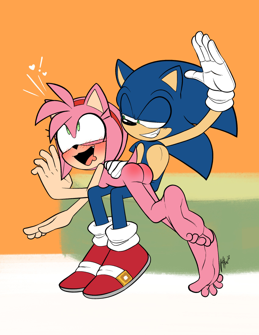 Rule Amy Rose Anthro Blush Clothed Male Nude Female Happy Sex