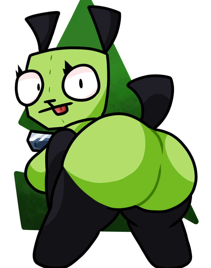 Rule 34 - 1girls Anthro Ass Big Ass Big Breasts Big Eyes Breasts Bubble  Butt Cartoony Costume Female Female Only Gir (invader Zim) Green Skin Huge  Ass Invader Zim Lewdewott Nickelodeon Rule