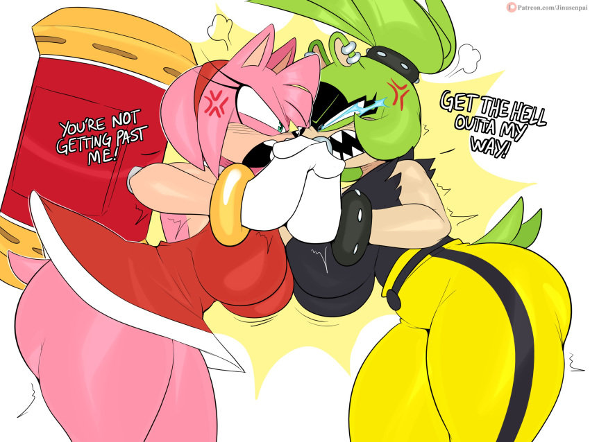 Rule 34 2girls Afrosoricid Amy Rose Anger Vein Angry Anthro Ass