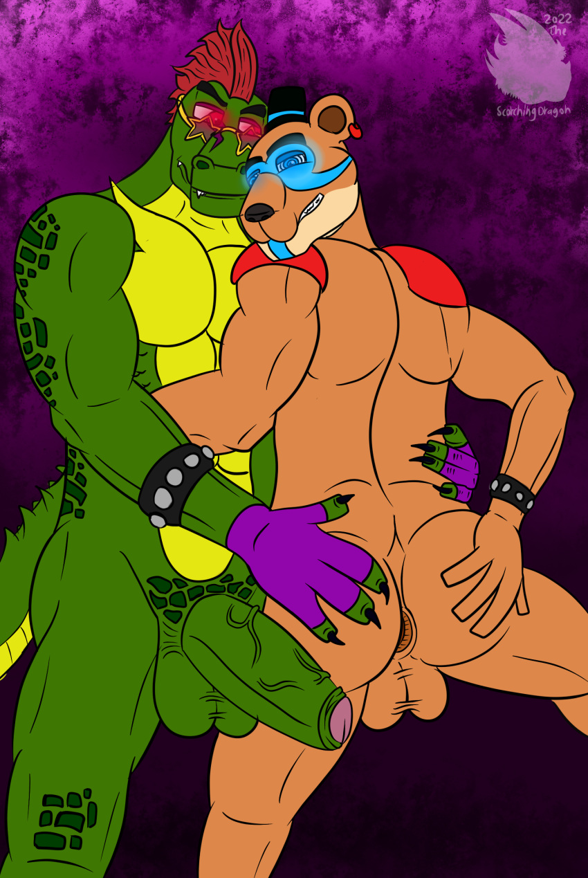 Rule 34 Alligator Alligatorid Anthro Anus Ass Balls Bara Blue Eyes