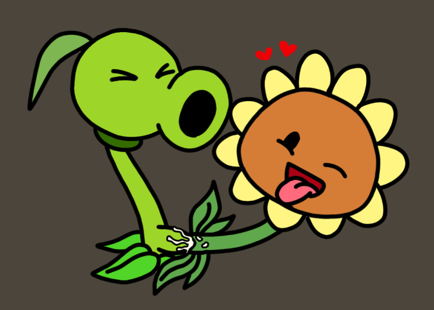 Sunflower X Peashooter pvz Porn Rule 34 