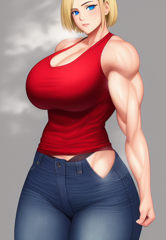 Rule 34 1girls Ai Generated Bare Arms Bare Shoulders Biceps Blonde