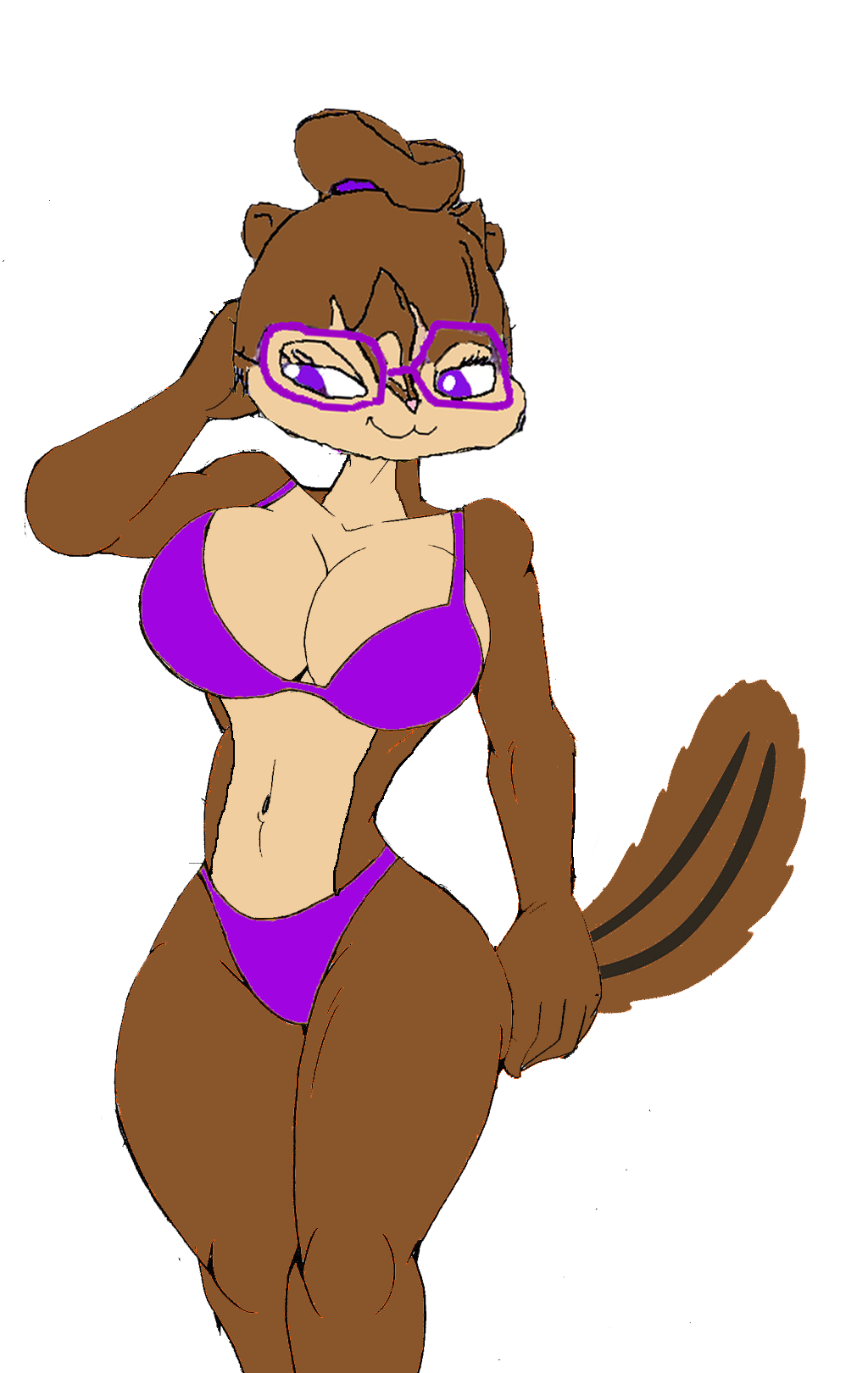 Rule 34 - Akatsukishiranui-fox Alluring Alvin And The Chipmunks Anthro Big  Breasts Bikini Brittany And The Chipettes Chipmunk Glasses Jeanette Miller  Legs Pin Up Posing Purple Eyes Silf Swimsuit Tail Voluptuous | 7020085