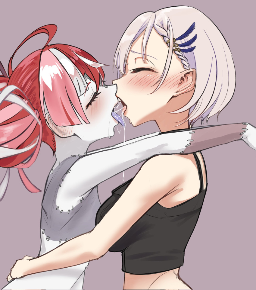 Rule Girls Aiharararara Arms Over Shoulders Blush Closed Eyes