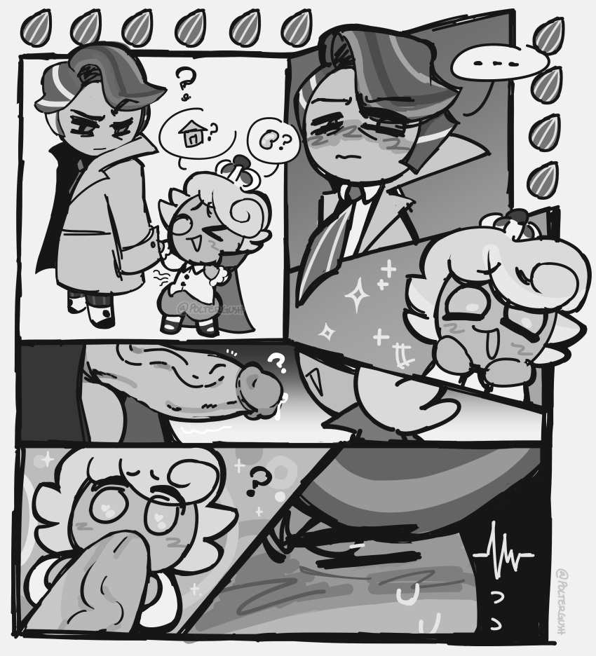 Rule 34 - Age Difference Almond Cookie Blowjob Comic Comic Page Cookie Run  Kingdom Custard Cookie Iii No Color No Dialogue Older Male Poltergush Young  | 7019284