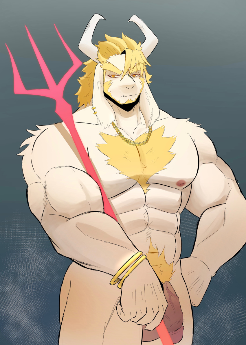 Rule 34 Anthro Asgore Dreemurr Balls Bara Blonde Hair Dad Bod