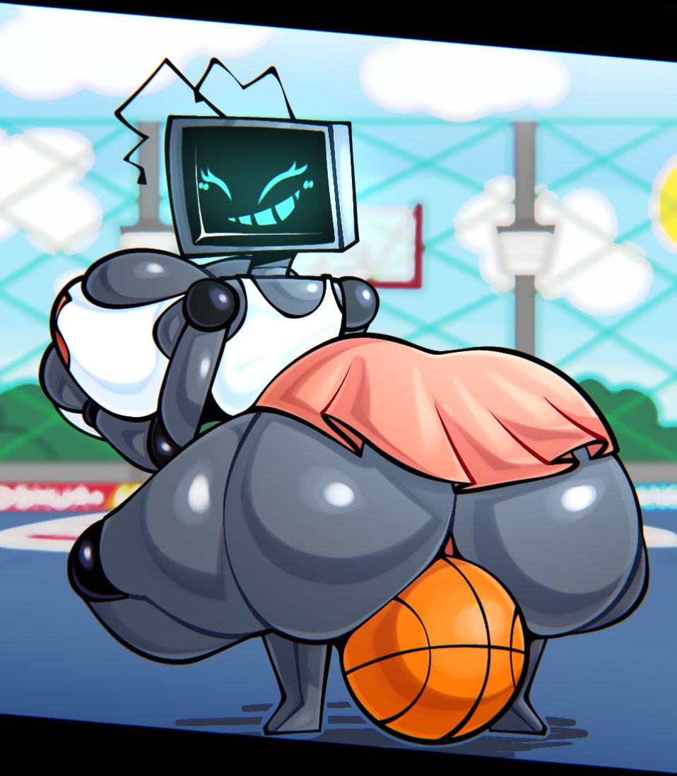 Rule 34 - Basketball Big Ass Big Breasts Friday Night Funkin Friday Night  Funkin Mod Hex (yingyang48) Holding Breast Looking At Viewer Robot Robot  Girl Rule 63 Skirt Smiling At Viewer Squatting | 7210837