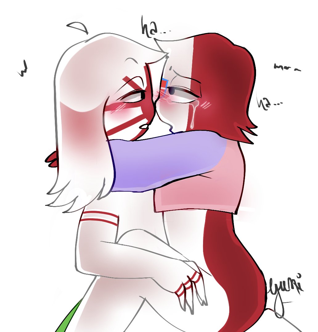 Rule 34 - 2girls Blush Countryhumans Countryhumans Girl Fascist Italy  (countryhumans) Homosexual Japanese Empire (countryhumans) Lesbian Sex  Multicolored Skin Shading Tears Of Orgasmic Joy White Body White Hair Yuri  Yuri | 7103394