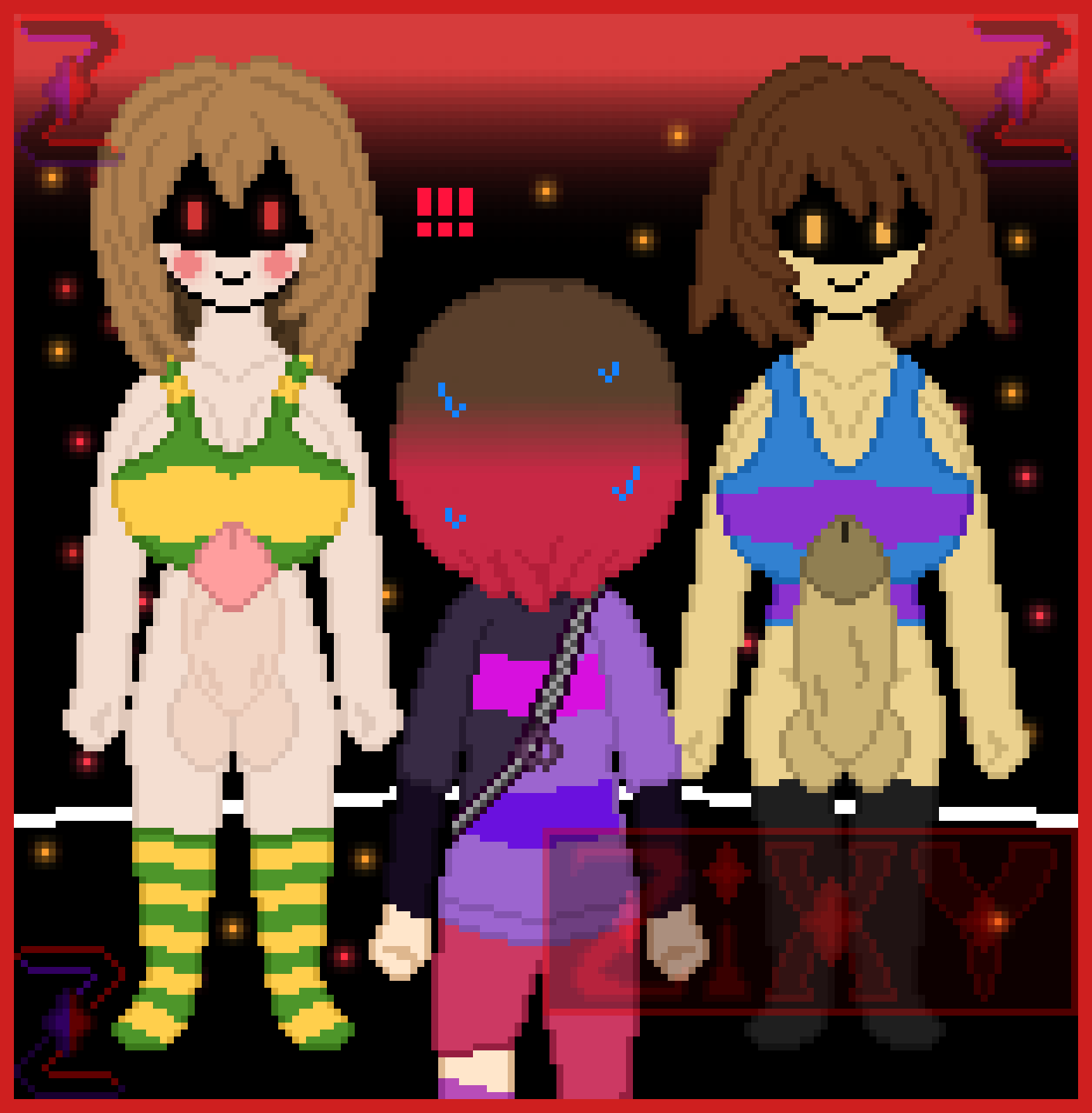 Rule 34 - 2futas Bete Noire Big Breasts Chara Evil Smile Frisk Futanari  Imminent Rape Imminent Sex Large Penis Sweat Z!betty | 7090273