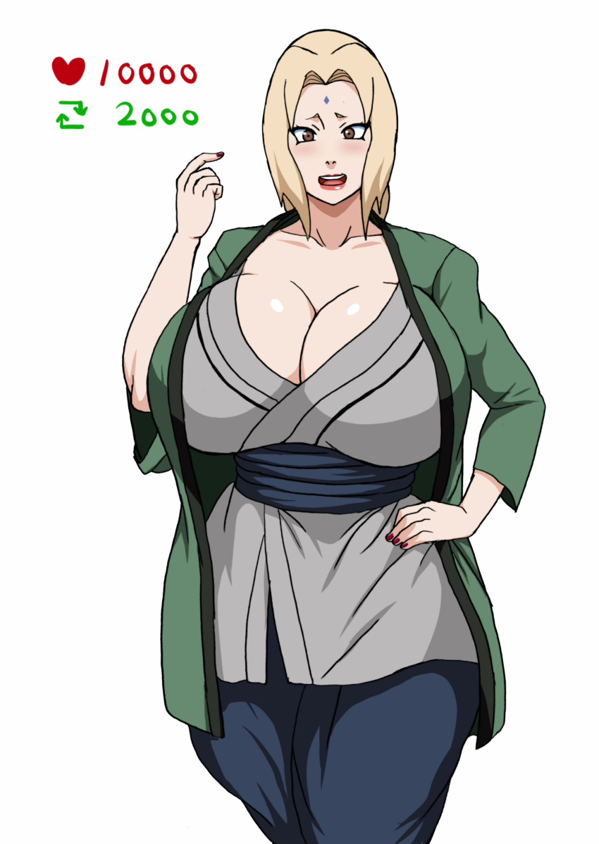 Rule 34 - Big Breasts Blonde Female Cleavage Clothed Gilf Milf Naruho  Naruto Naruto (series) Tagme Tsunade | 7210986