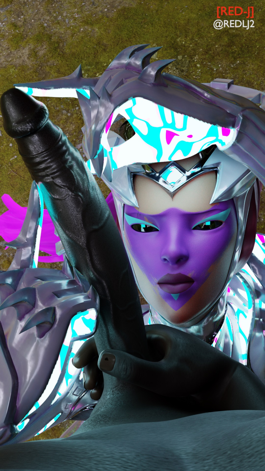 Rule 34 - 3d Blender Cube Queen (fortnite) Dark Skin Female Fortnite  Humanoid Penis On Face Penis On Hand Pink Hair Red-j Red Hair Submissive |  5816052