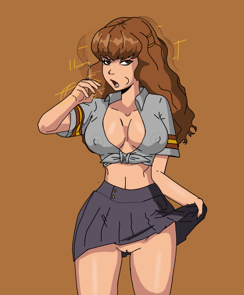 Rule 34 - Female Harry Potter Hermione Granger Microskirt No Bra No Panties Short  Skirt Sunnie | 7167961