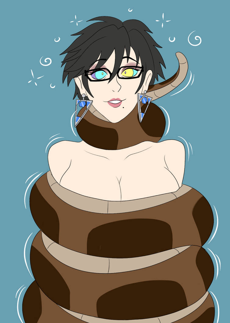 Rule 34 - Asphyxiation Bayonetta Bayonetta (series) Black Hair Bottomless  Cleavage Coiling Coils Disney Earrings Femsub Glasses Hypnosis Hypnosis  Hypnotic Eyes Kaa Kaa Eyes Large Breasts Lipstick Maledom Mole Nude Plsgts  Short