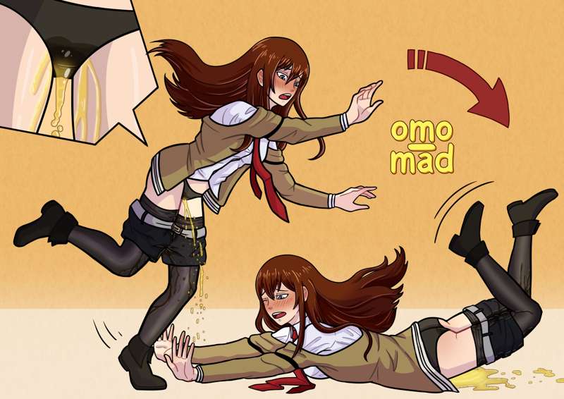 Rule 34 Ass Ass Black Panties Brown Hair Have To Pee Makise Kurisu