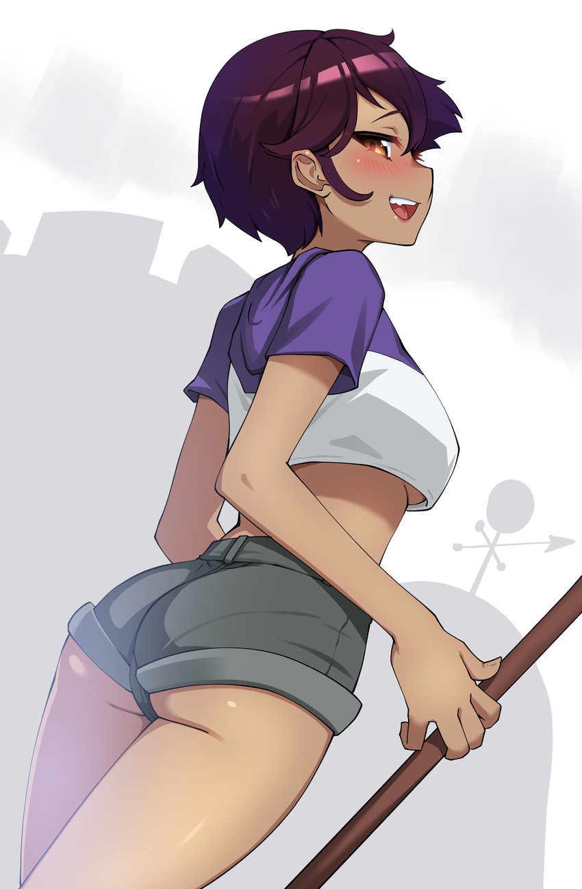 Rule 34 - Bang Brown Eyes Brown Hair Latina Looking Back Luz Noceda Medium  Breasts Oerba Yun Fang Oppaihobby Short Hair Short Shorts Shorts Underboob  | 7253327