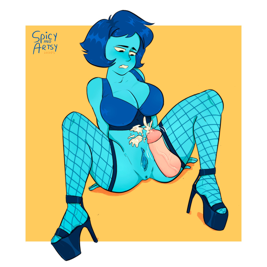 Rule Girls Big Ass Big Breasts Blue Hair Blue Skin Female Lapis