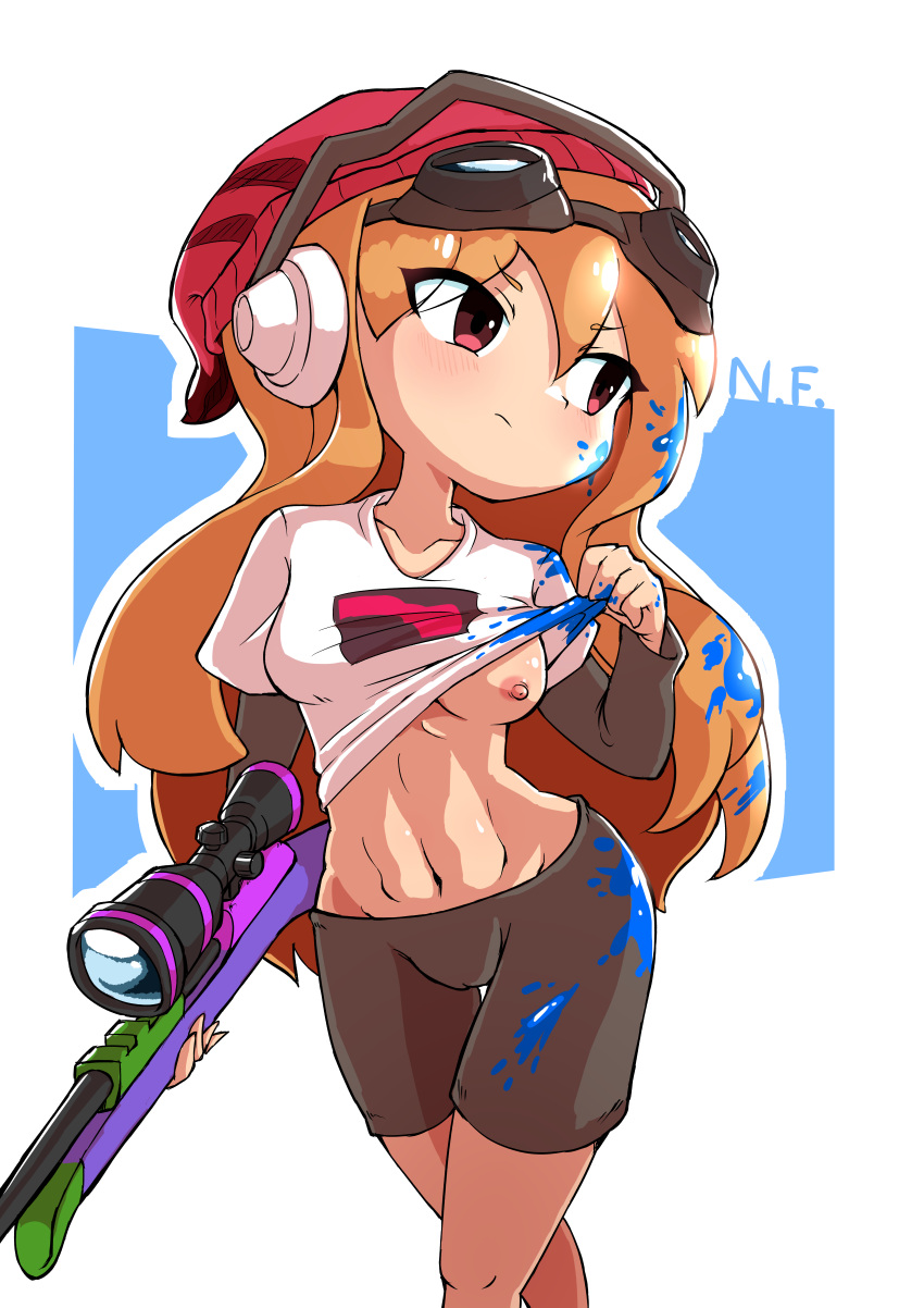 Rule 34 - Gym Shorts Meggy Spletzer One Breast Out Orange Hair Smg4 |  7263228