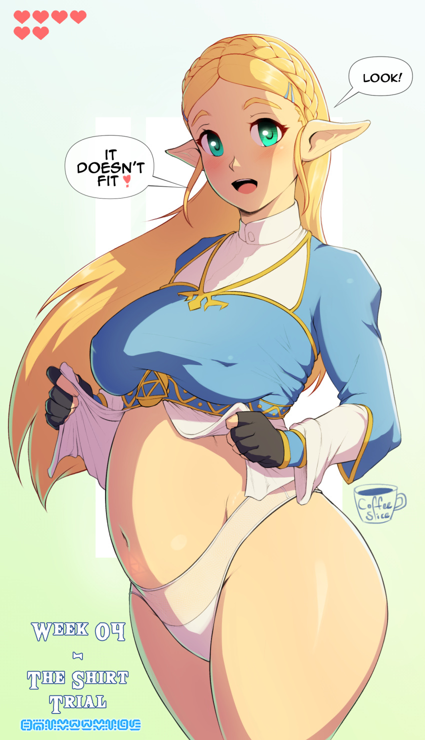 Rule 34 - Breath Of The Wild Coffeeslice Early Pregnancy English Text  Female Fictional Language Pregnant Princess Zelda Pubic Tattoo Sheikah Text  Text The Legend Of Zelda Triforce Triforce Mark Zelda (breath