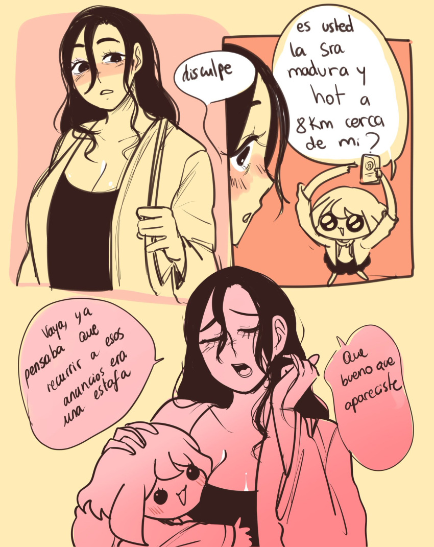 Rule 34 - 2girls Age Difference Big Breasts Gentle Mommy Meme Milf Mommy  Kink Rovmandarina Size Difference Spanish Text Young Woman And Milf Yuri |  6521448