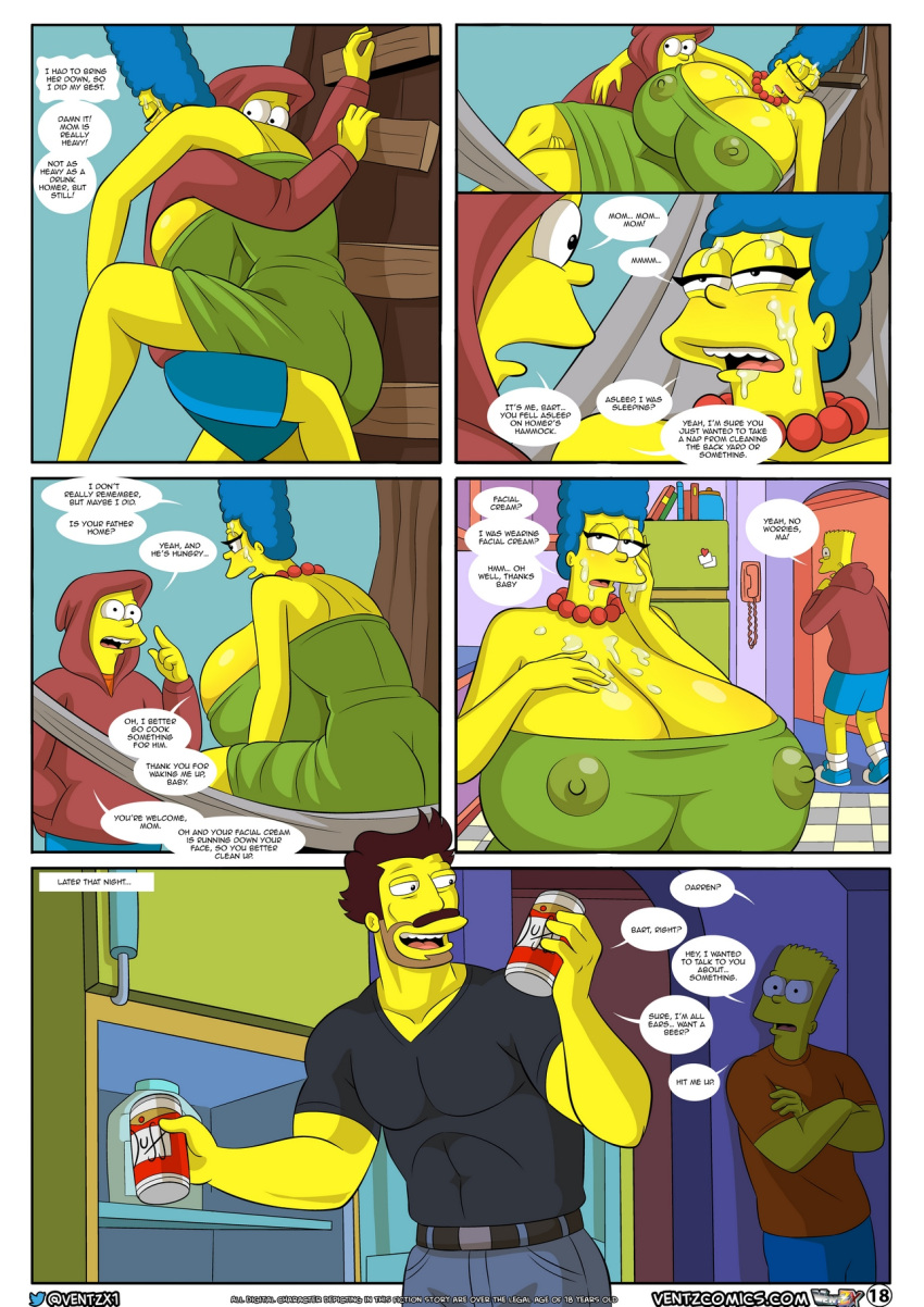 Rule Arabatos Bart Simpson Big Breasts Comic Darren Arabatos Huge Breasts Incest Marge