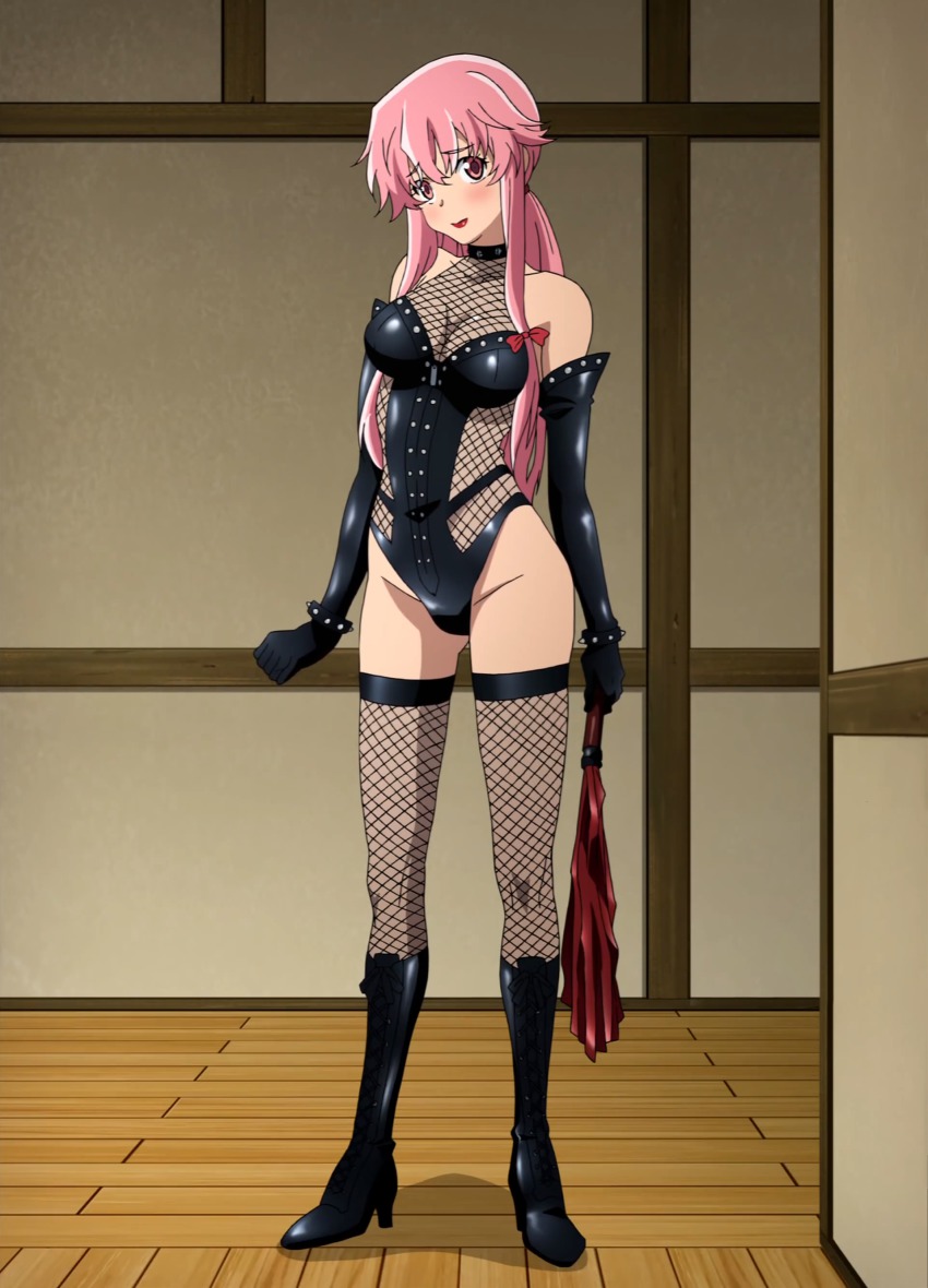 Rule 34 - Absurdres Bare Shoulders Black Legwear Blush Bondage Boots Bow  Bracelet Breasts Choker Cleavage Dominatrix Elbow Gloves Female Femdom  Fishnet Legwear Fishnets Gasai Yuno Gloves Hair Between Eyes Hair Ribbon