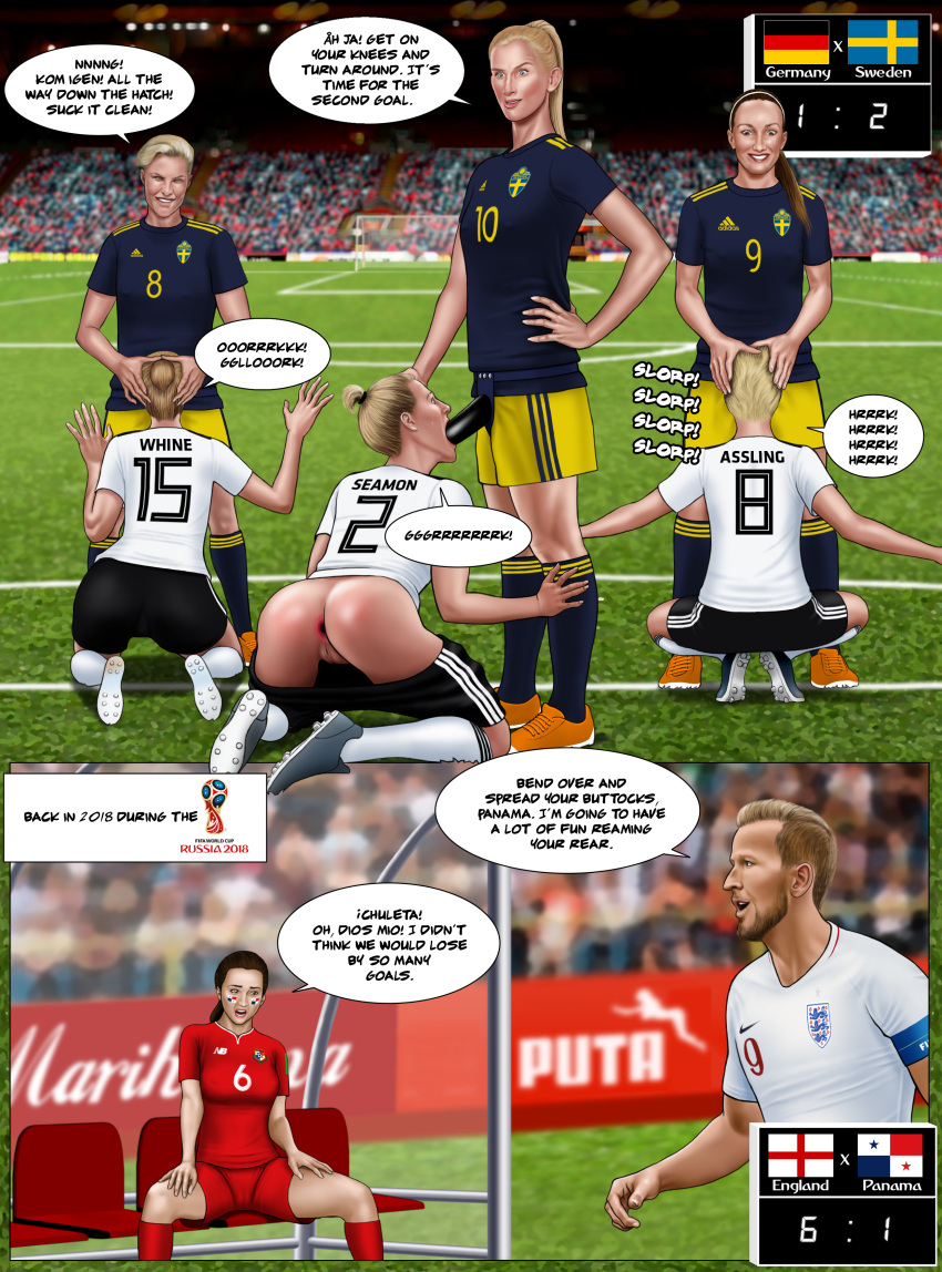 Rule 34 - 2018 Fifa World Cup 2019 Fifa Womens World Cup Anal Carolin Simon  Comic Defeat Defeated Dialogue England Extro Femdom Football Gaping Gaping  Anus Gaping Ass Germany Giulia Gwinn Harry