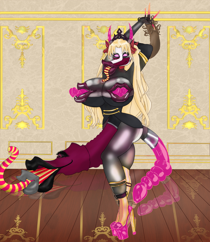 Rule 34 - Bimbofication Blonde Hair Ereshkigal (fate) Fategrand Order Fate  (series) Fellatian Fellatio Monster Femsub Futa Only Futanari Futasub High  Heels Large Ass Large Breasts Latex Monster Monster Futa Monster Girl