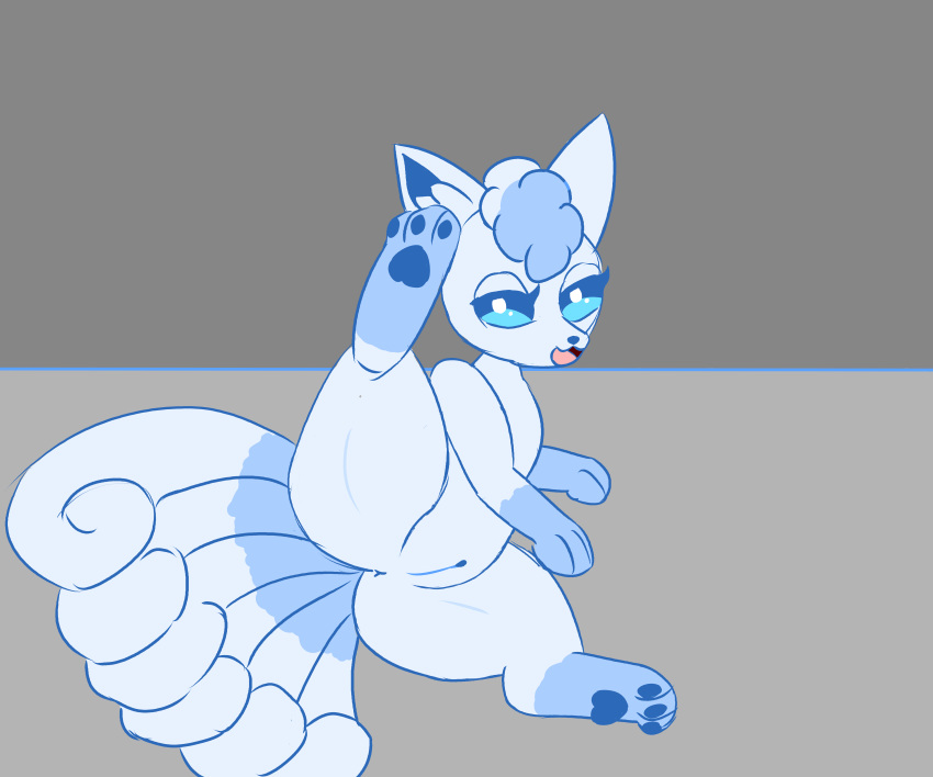 Rule Absurd Res Alolan Form Alolan Vulpix Anus Ass Blue Eyes