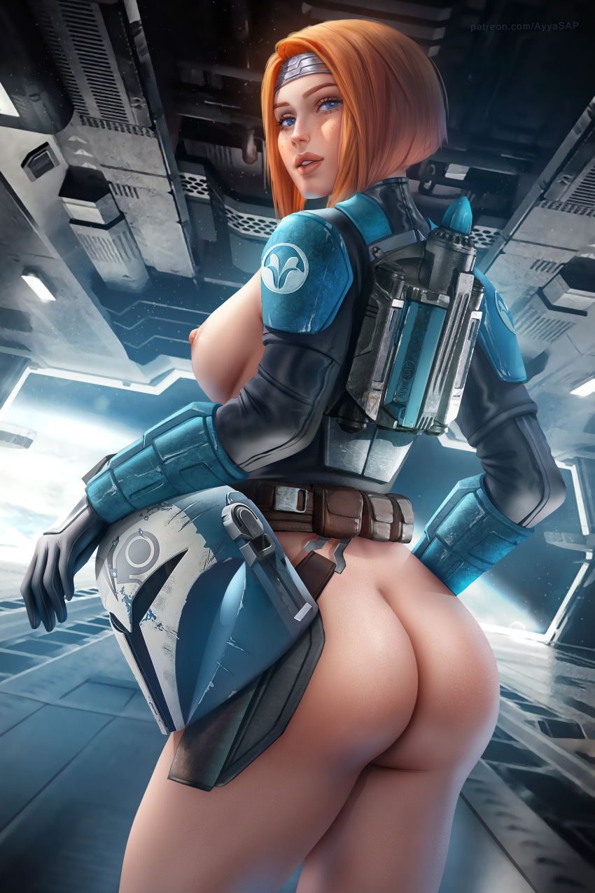 Rule 34 1girls Armor Ass Ass Cheeks Ayyasap Blue Eyes Bo Katan Kryze