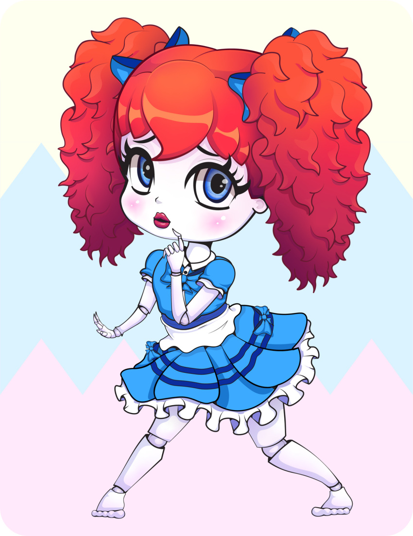 Rule 34 - Anime Style Blue Dress Blue Eyes Chibi Clothing Cute Doll Feet  Playtime Poppy (poppy Playtime) Poppy Playtime Red Hair Retro Sfw Vector  Art Video Games White Skin | 7430859