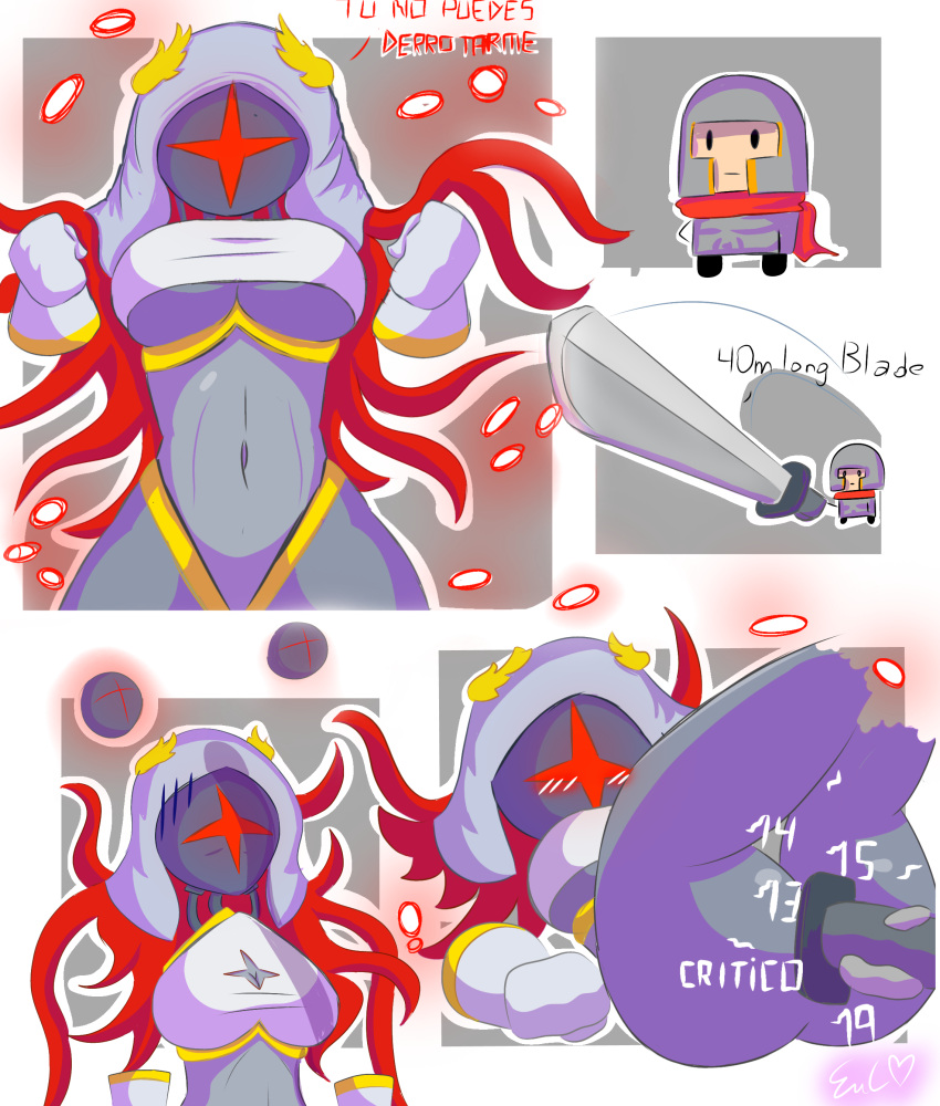 Rule 34 - /// Artist Request Blush Boss Monster Breasts Damage Numbers  Defeated Floating Hands Helmet Hood Knight Knight (soul Knight) Legs Up  Lying On Back Nervous One Eye Orb Queen Queen (