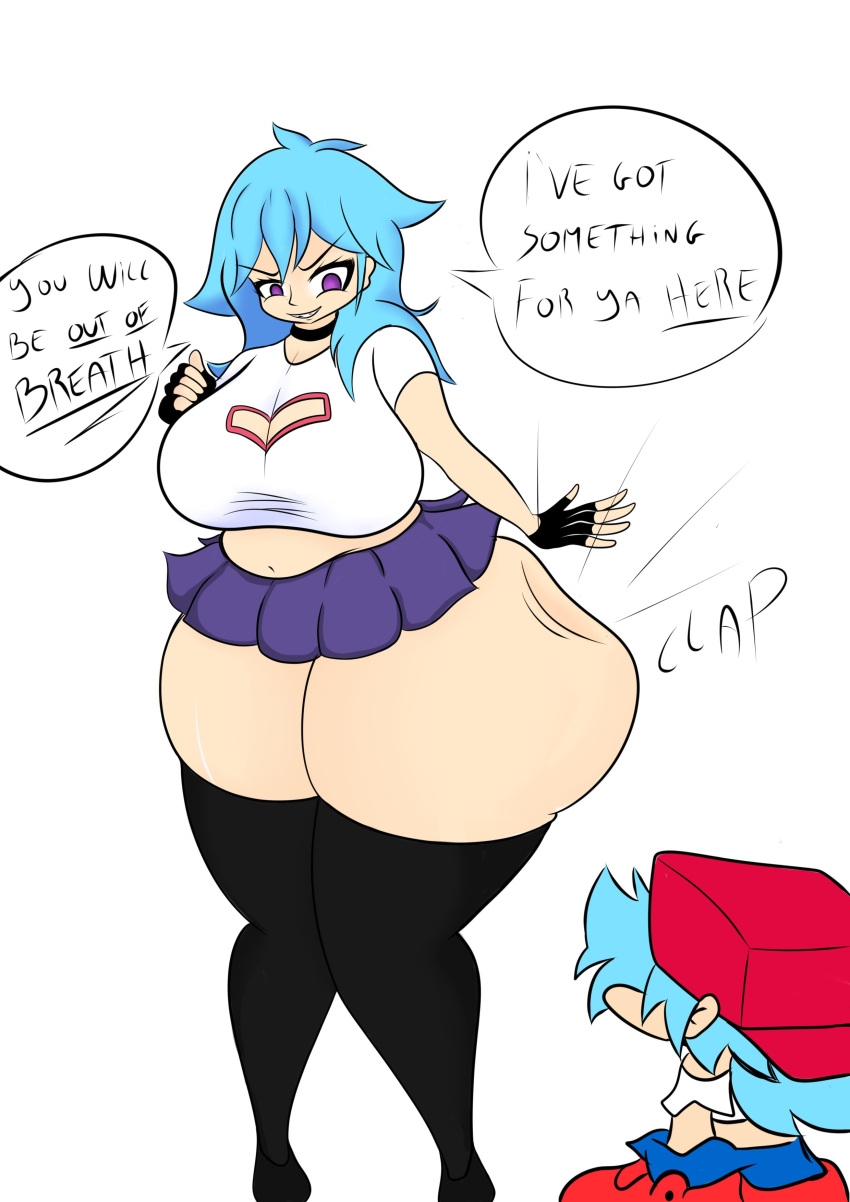 Rule 34 - Ass Slap Ass Slapping Bbw Big Ass Big Breasts Big Butt Bigger Dom  Bigger Female Blue Hair Boyfriend (friday Night Funkin) Friday Night Funkin  Friday The 13th: The Game