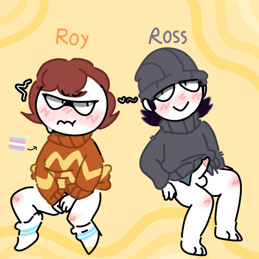 Rule 34 Hatzgang Male Only Ross Roy Spooky Month Teasing Yaoi 7483884