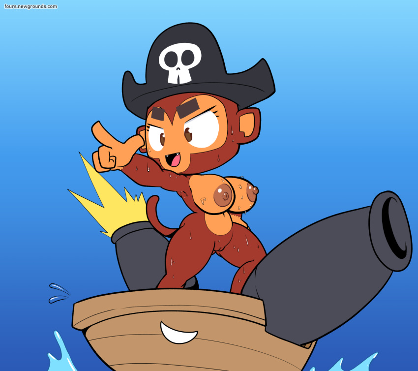 Rule 34 Anthro Bloons Tower Defense Boat Breasts Buccaneer Monkey