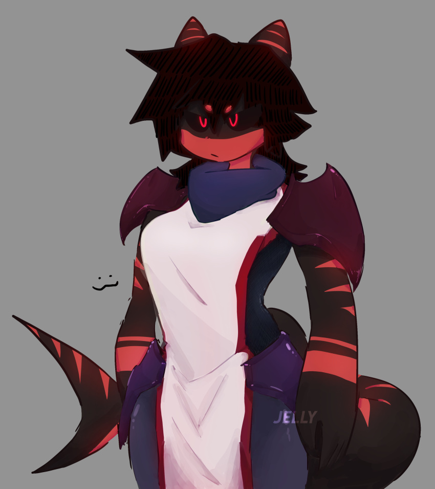 Rule 34 - Armor Black Fur Black Hair Doodle Female Furry Furry Tail Grey  Background Jellyoyix Red Fur Red Pupils Roblox Roblox Avatar Robloxian  Scarf Shark Shark Girl Shark Tail Sketch Solo