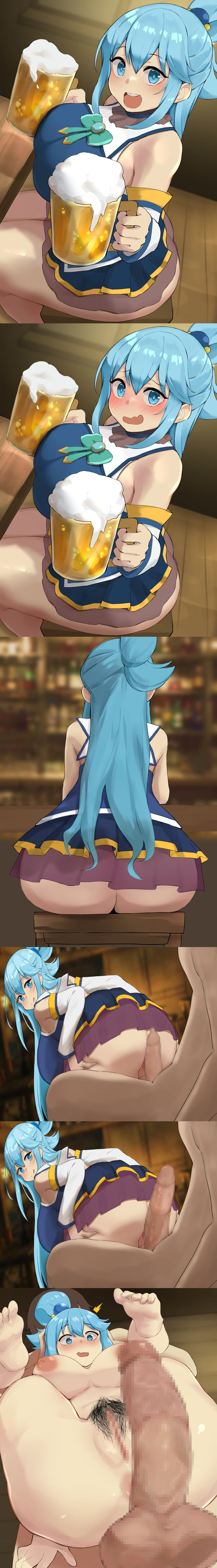 Rule Girls Alcohol Anus Anus Peek Aqua Konosuba Ass Ass Focus