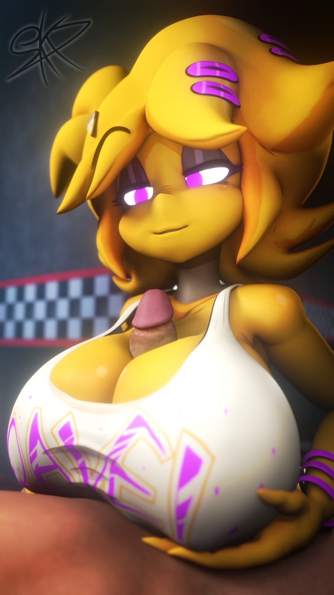 Rule 34 3d 3d Artwork Animatronic Bedroom Eyes Big Breasts Chica