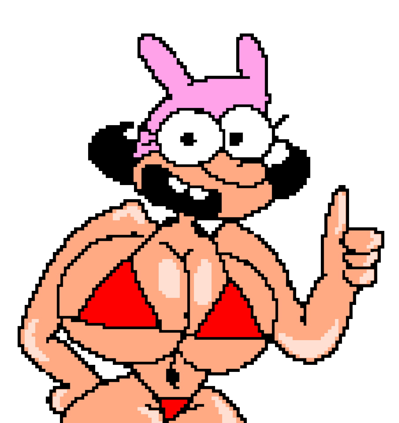 Rule 34 - Bikini Bunny Mask Female Female Only Huge Breasts Noisette (pizza  Tower) Short Hair Smile Thick Thighs Thumbs Up | 7531392