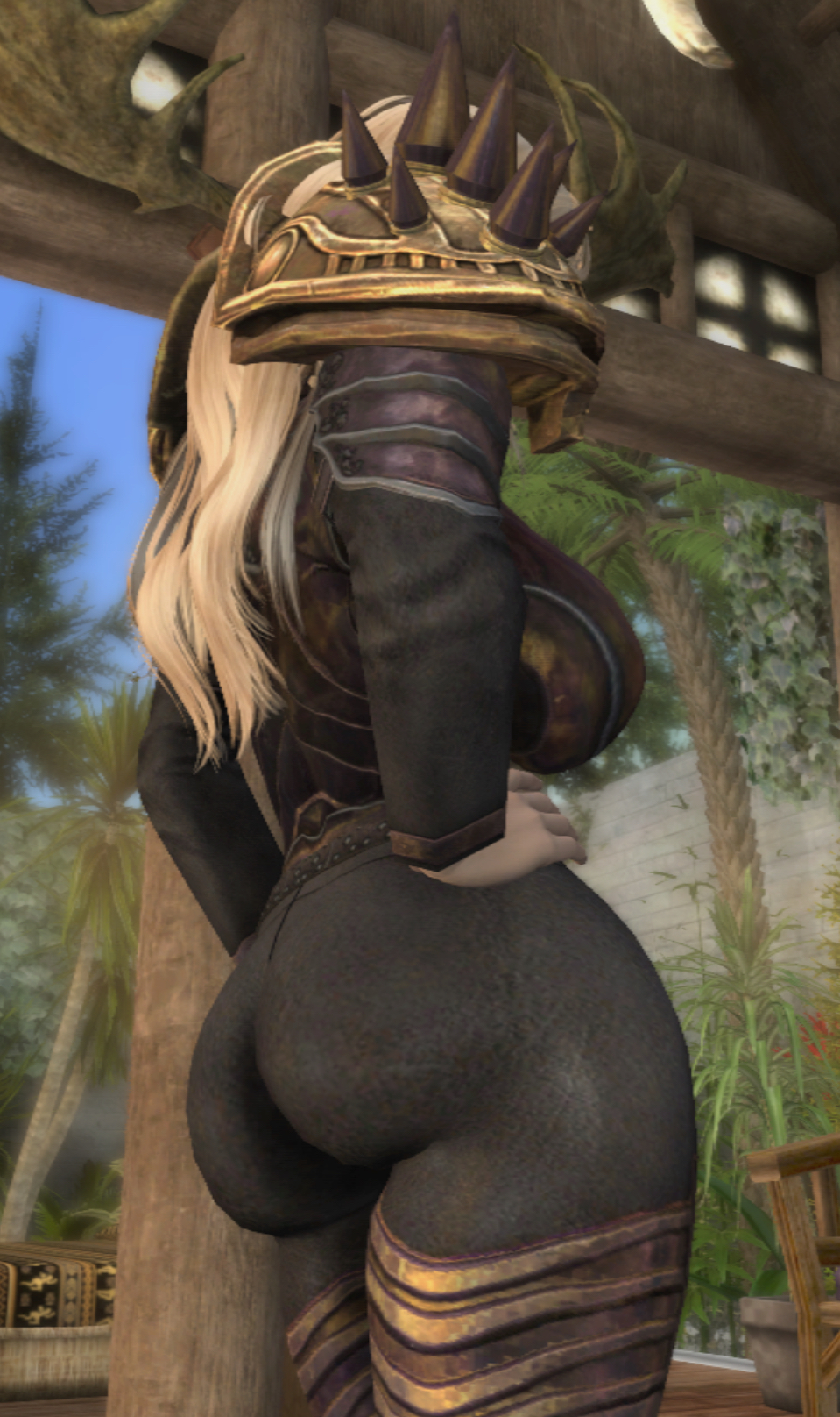 Rule 34 Armor Big Ass Big Breasts Bikini Armor Blonde Hair Blue Eyes