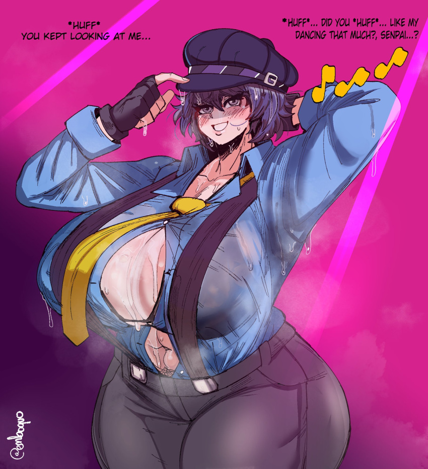 Rule 34 - Big Breasts Embo Huge Breasts Persona Persona 4 Shirogane Naoto  Thick Thighs Tomboy | 7515934