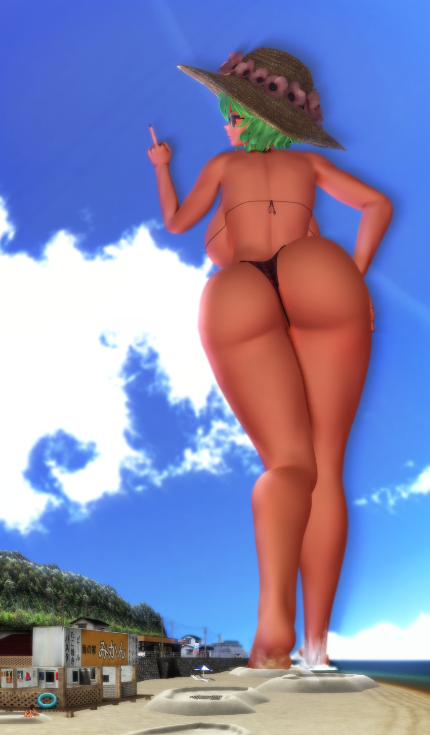 Rule Girls D Ass Focus Beach Big Ass Big Breasts Bikini Catadioptrictra Giantess Giantess