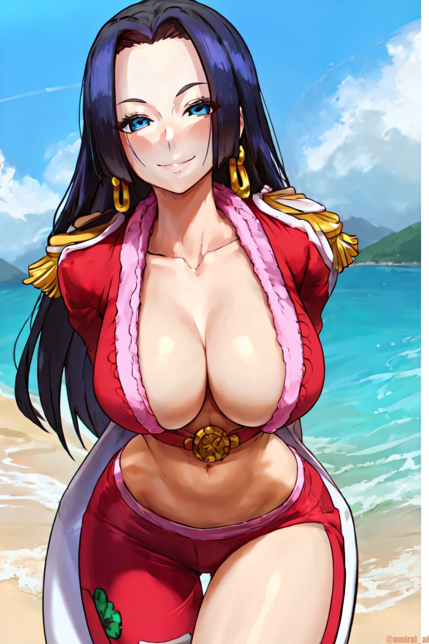 Rule 34 1girls Ai Generated Amiral Ai Black Hair Blue Eyes Boa